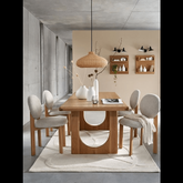 Trueliving  Modern Wood Brown Dinning Table H 30 x W 45 x D 35; Chair : H 34 x W 18 x D 18(19